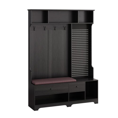 Multi-Purpose Hall Tree with Bench & Storage