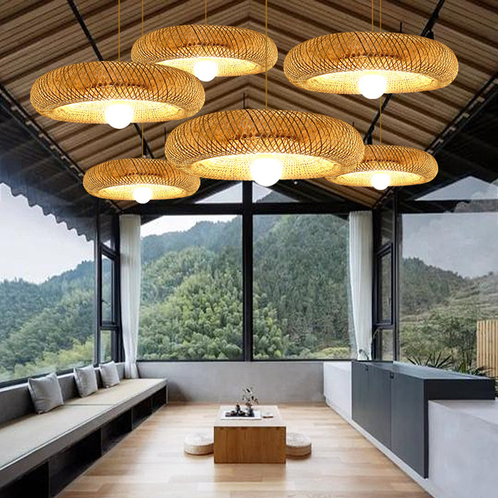 Bamboo Woven Pendant Lamp