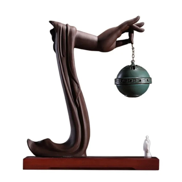 Buddha's Hand Backflow Incense Burner-HomeAscent