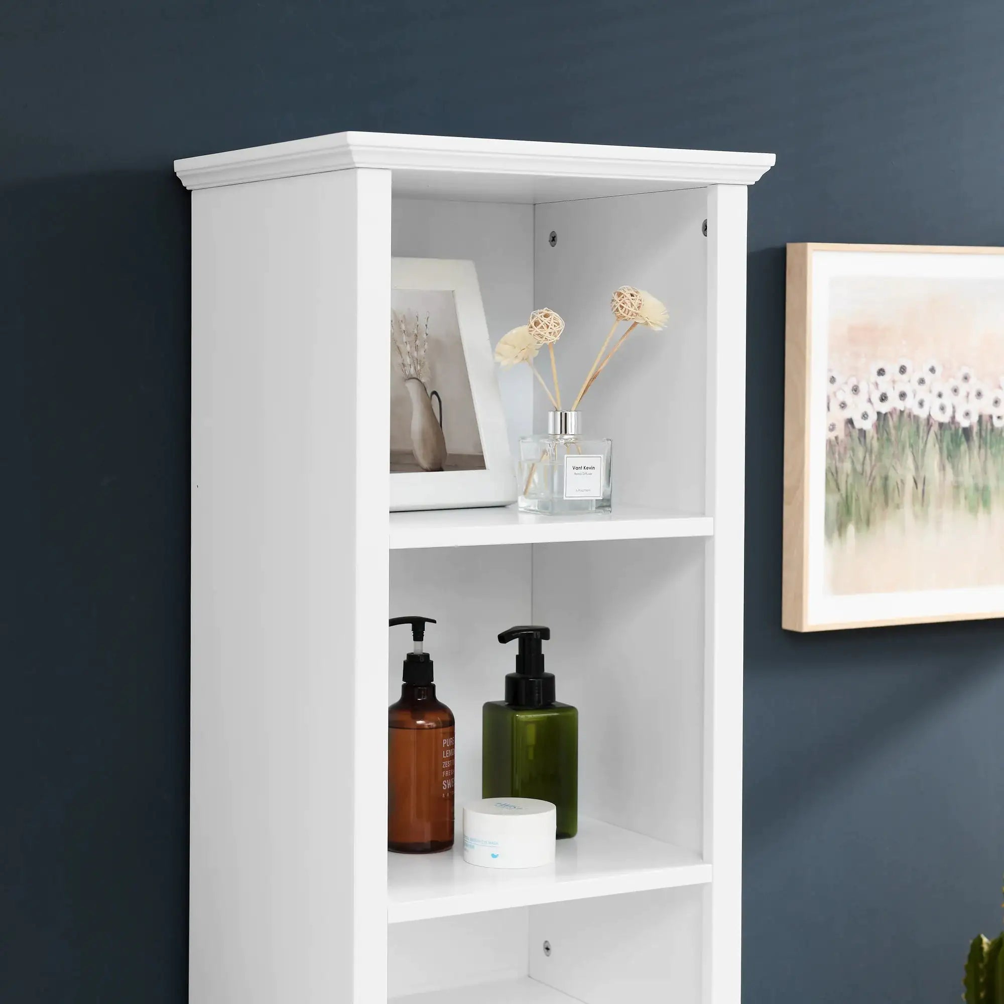 64" Storage Cabinet | Multiuse Floor Cabinet for Home