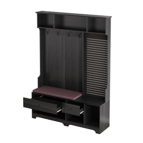 Multi-Purpose Hall Tree with Bench & Storage