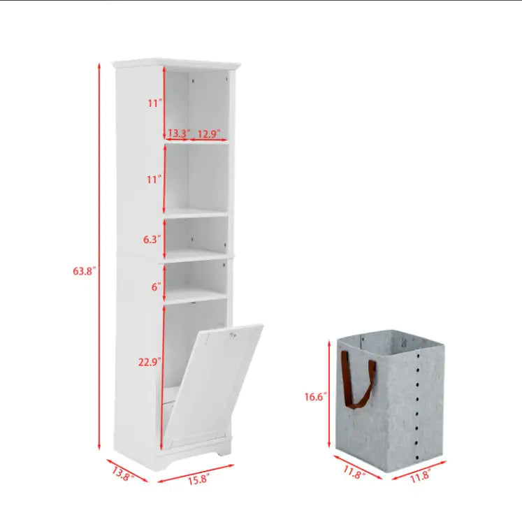 64" Storage Cabinet | Multiuse Floor Cabinet for Home