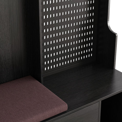 Multi-Purpose Hall Tree with Bench & Storage