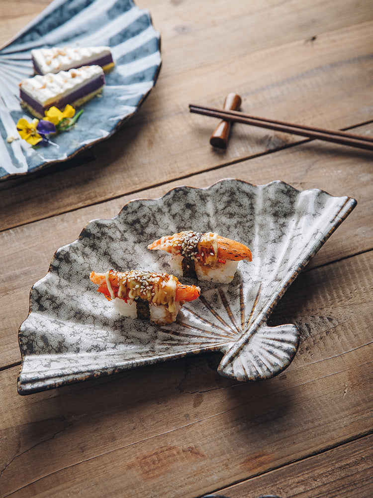 Japanese-Style Ceramic Appetizer Plate