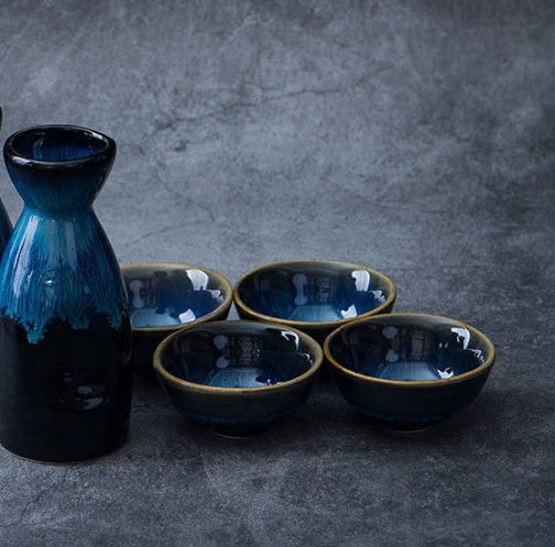 Vintage Japanese Ceramic Sake Set
