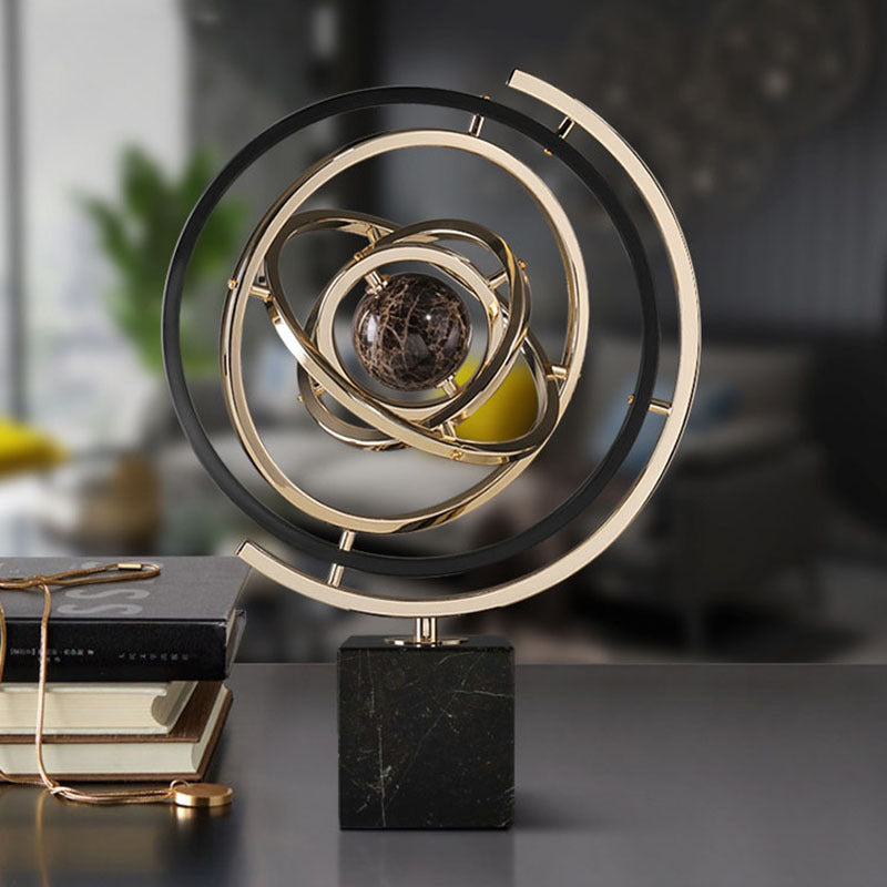 Modern Marble Sculpture Globe