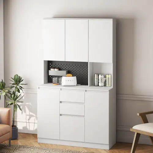 Freestanding Kitchen Cabinet | Modern Storage & Charging