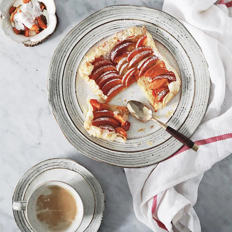 Vintage-Inspired Rustic Ceramic Plate