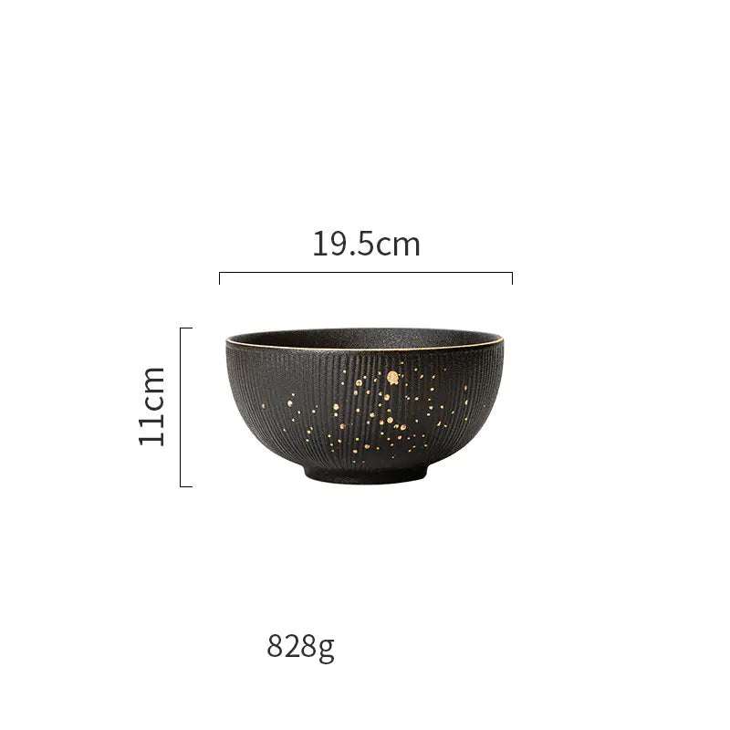 Luxury Nordic Dinnerware Set with Gold Trim