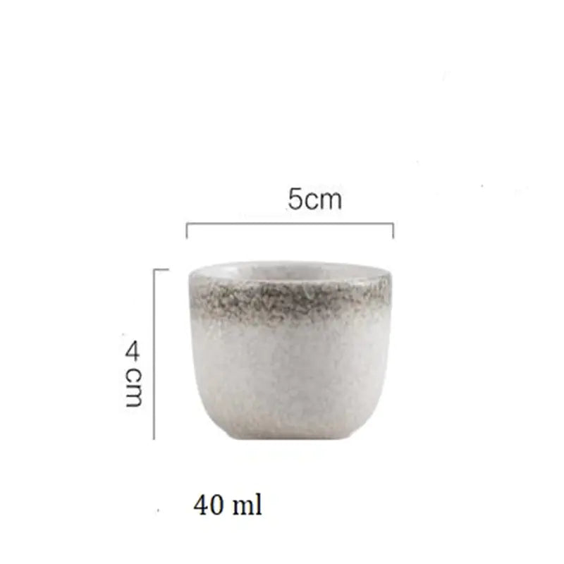 Japanese Ceramic Sake Cups - Vintage Design