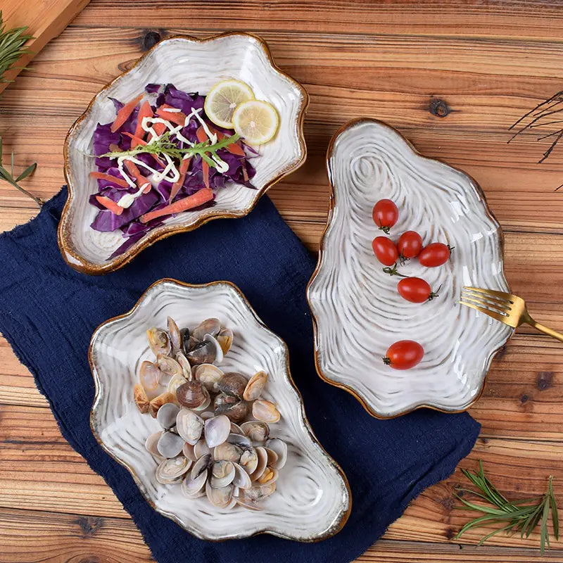 Irregular Ceramic Plates | Creative Modern Tableware