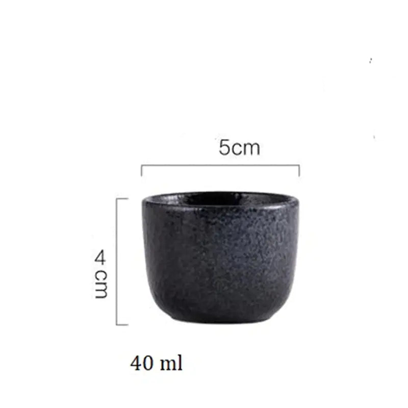 Japanese Ceramic Sake Cups - Vintage Design