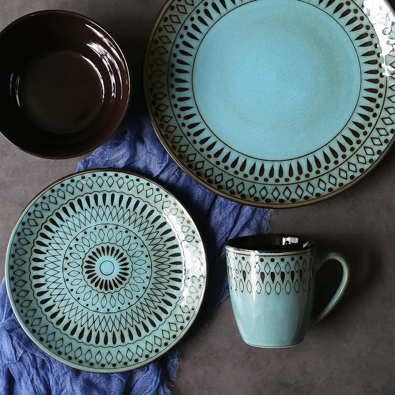 Elegant Retro Ceramic Tableware Set
