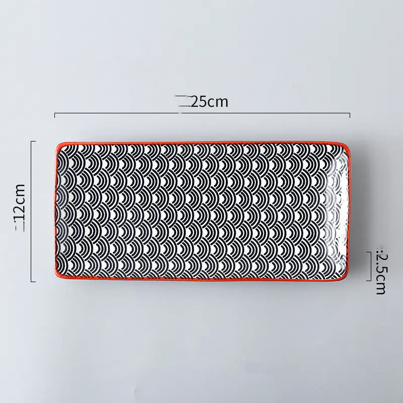 Nordic-Japanese Ceramic Fish Plate