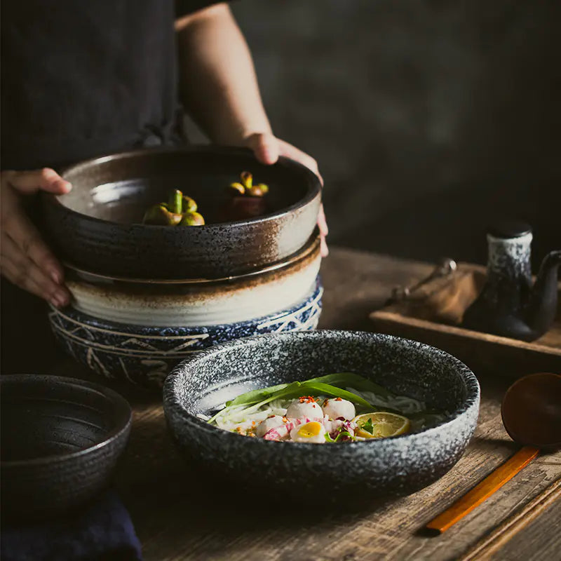 Porcelain Ramen & Soup Bowls | Elegant Dining Tableware