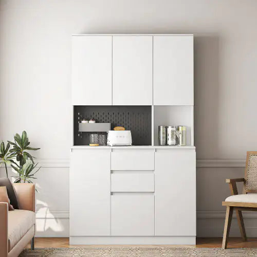 Freestanding Kitchen Cabinet | Modern Storage & Charging