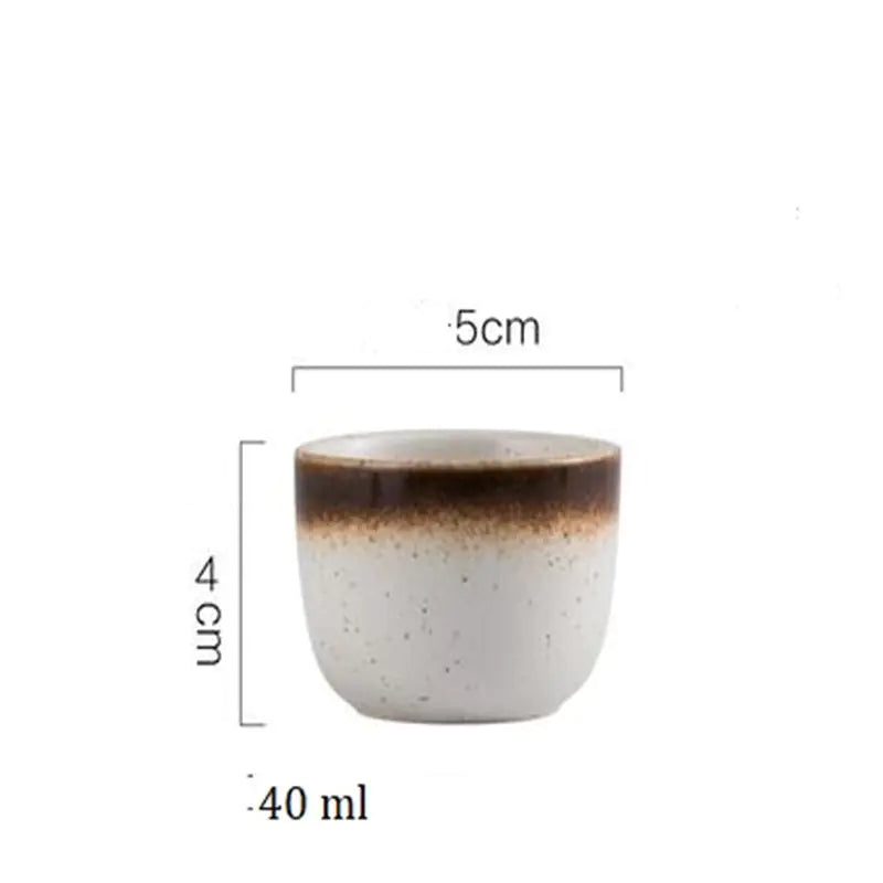Japanese Ceramic Sake Cups - Vintage Design