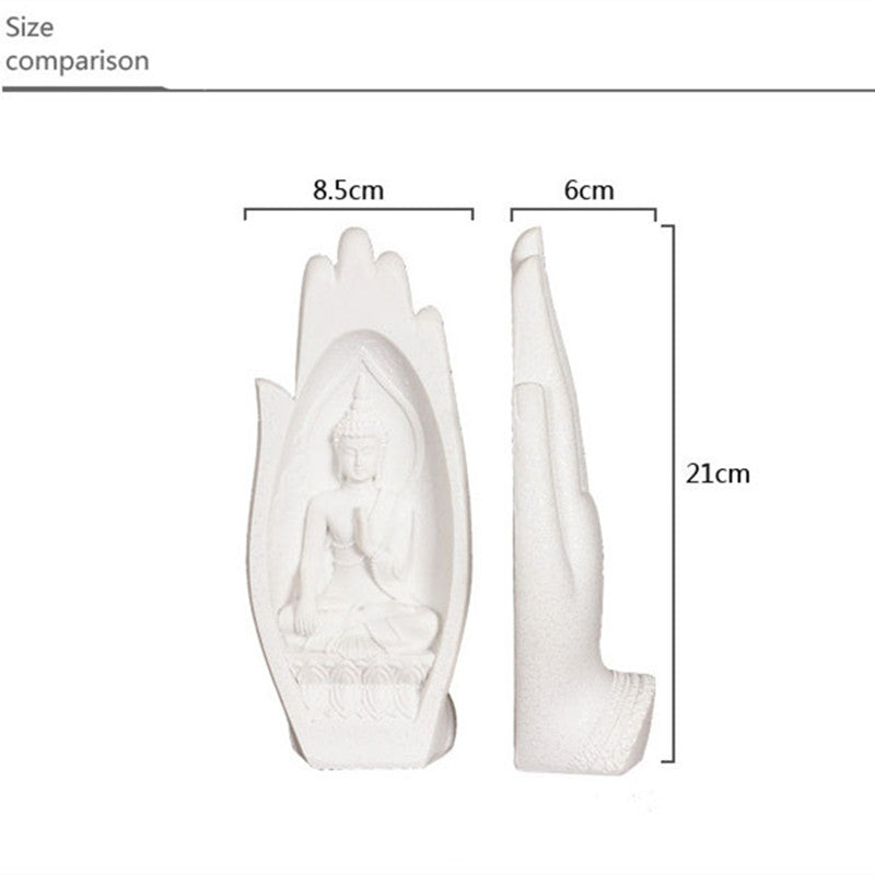 European Style Resin Buddha Hand Home Decor Accent