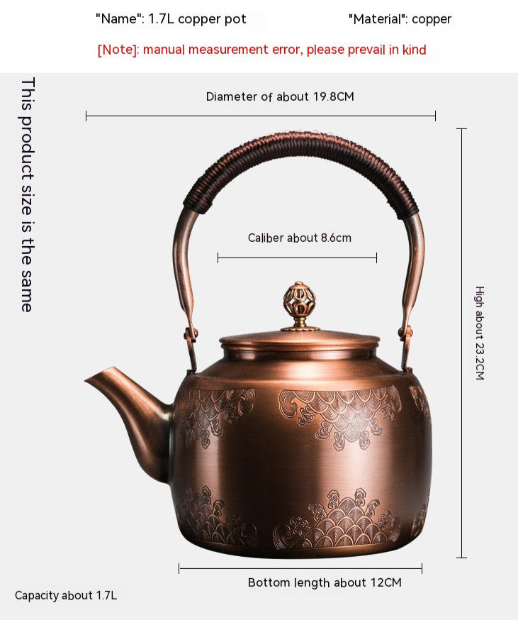 Copper Art Tea Pot