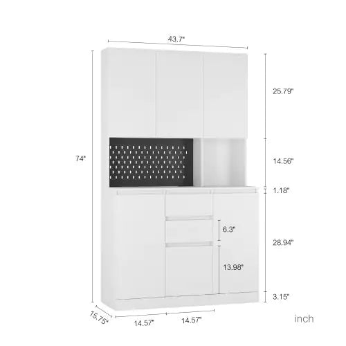Freestanding Kitchen Cabinet | Modern Storage & Charging