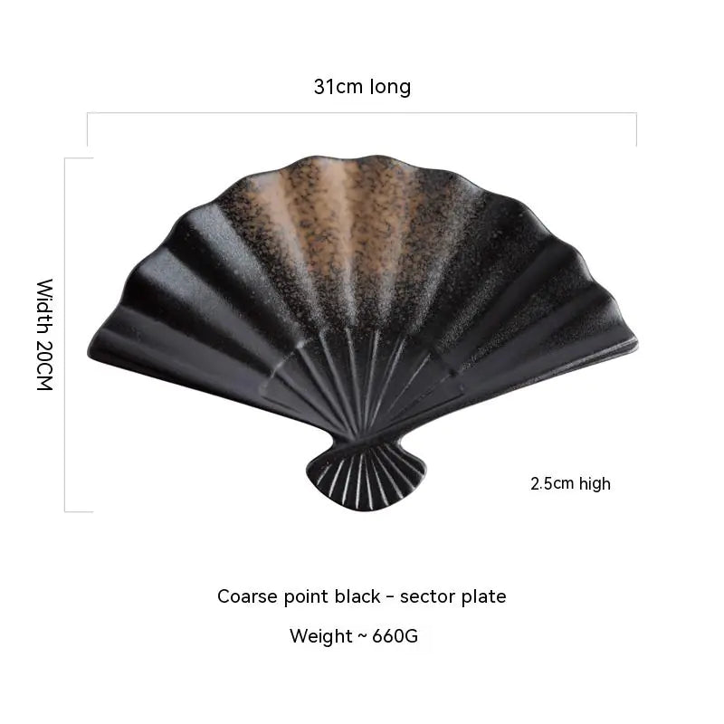 Japanese-Style Ceramic Appetizer Plate