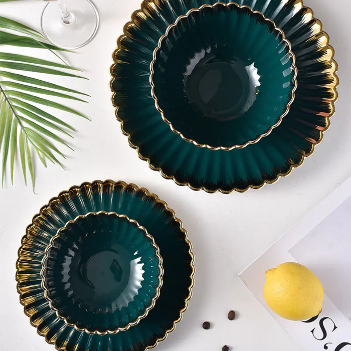 Ceramic Plate & Bowl Set