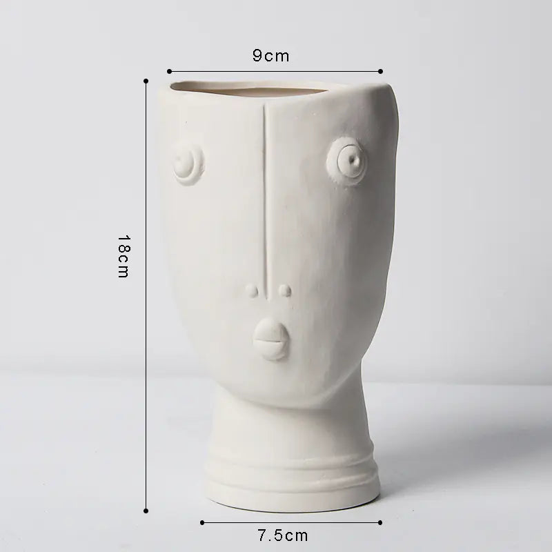 Rustic Ceramic Planter | Decorative Home Accent