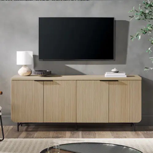 Modern Fluted-Door Sideboard | Minimalist Storage Cabinet