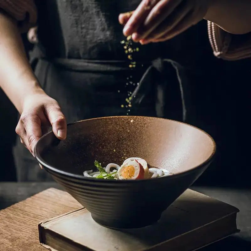 Contemporary Artisan Porcelain Bowls | Elegant Spiral Design