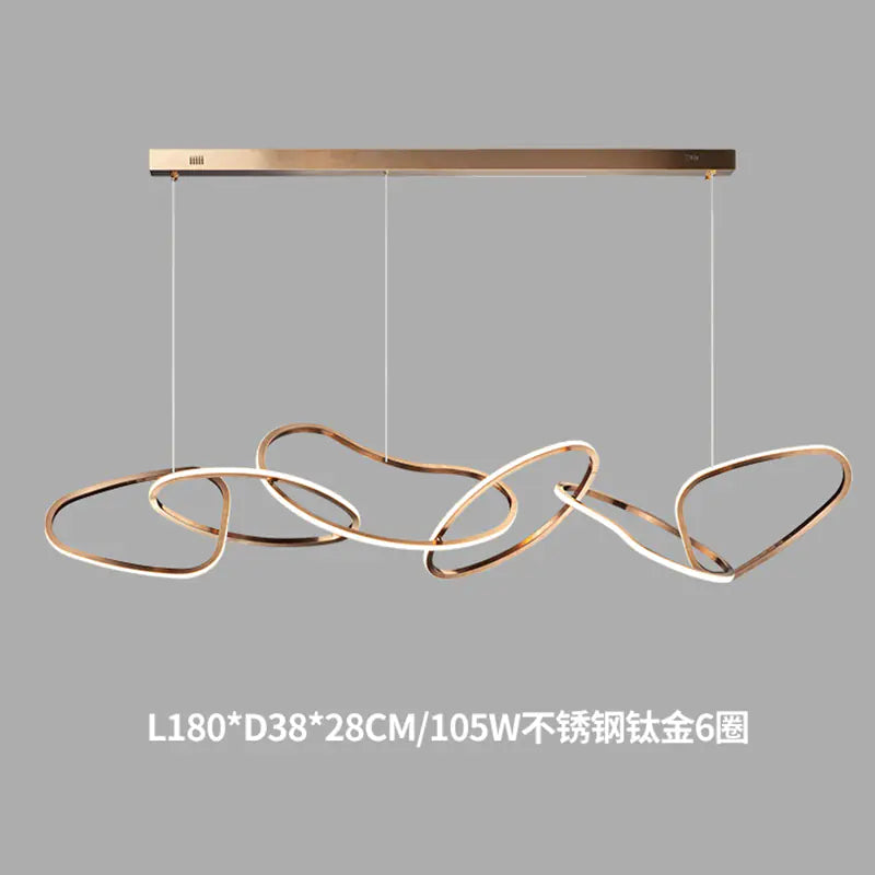 Nordic Minimalist Stainless Steel Pendant Light