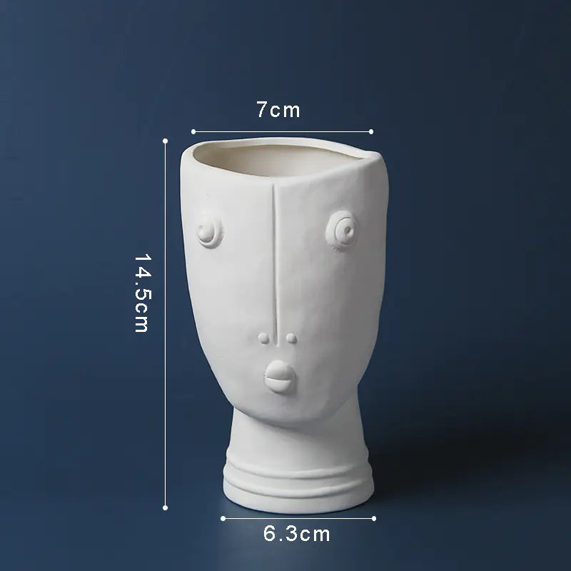 Rustic Ceramic Planter | Decorative Home Accent