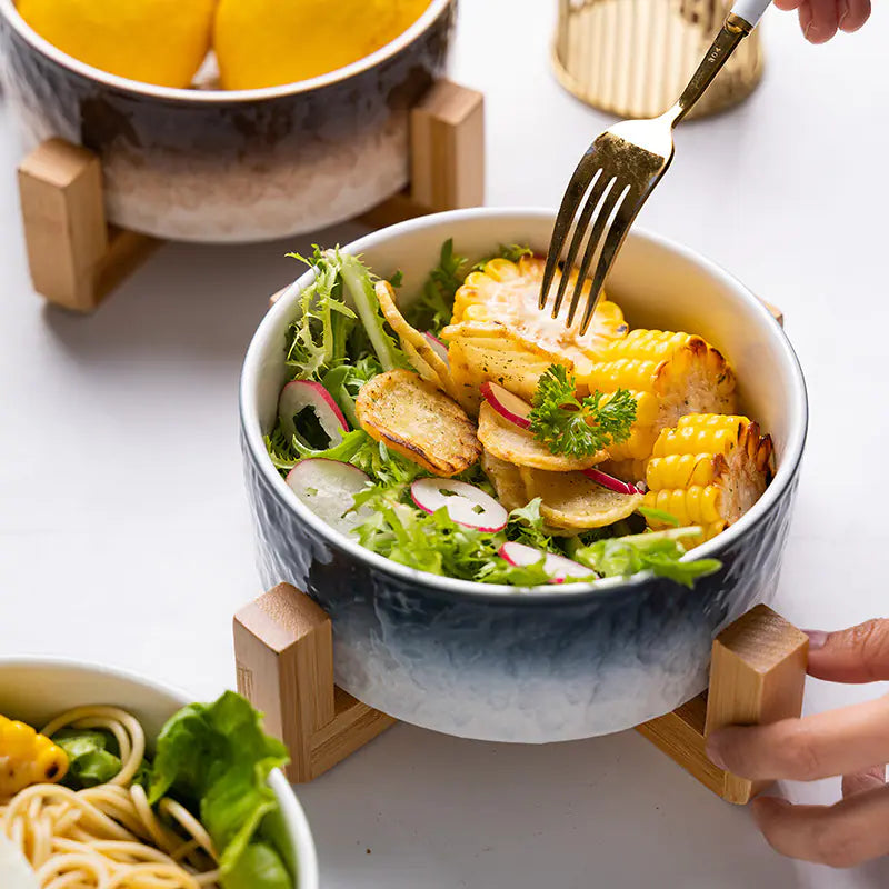 Creative Stone-Texture Ceramic Bowl